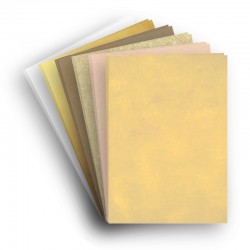 Papir 14 ark A4+ gule nuancer