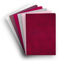 A4+ Papir 14 ark røde nuancer